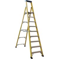 Norslo 8 Step Plus Platform Fibre Glass Step Ladder