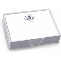Delavan Monogram Agenda - White with holder