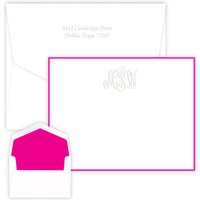 Classic Monogram Card - Embossed