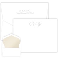 Anthony Monogram Card - Embossed