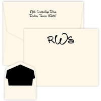 Anthony Monogram Card - Raised Ink
