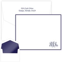 Provincial Monogram Card - Raised Ink