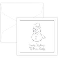 Snowman Portrait Enclosure - Raised Ink