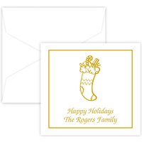 Christmas Stocking Portrait Enclosure - Raised Ink