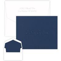 Anthony NAVY Note - Embossed