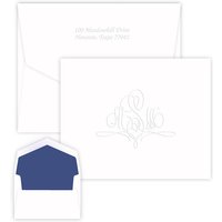 Paris Monogram Note - Embossed