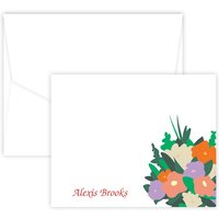 Belle Fleurs Note - Digital Print - Fairfax Stationery