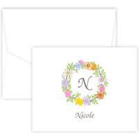 Floral Wreath Note - Digital Print - Fairfax Stationery