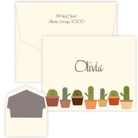 Cactus Family Folding Note - Digital Print