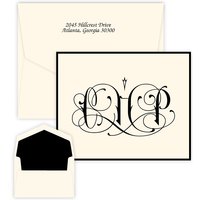 Santana Monogram Note - Raised Ink
