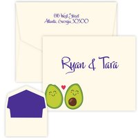 Avocado Couple Folding Note - Digital Print