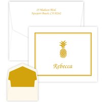 Pineapple Folding Note - Raised Ink