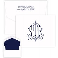 Whitlock Monogram Note - Raised Ink