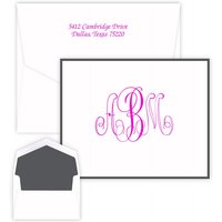 London Monogram Note - Raised Ink