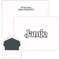 Color Me Oversized Note - Raised Ink