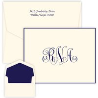 Notable Monogram Oversized Note - Raised Ink