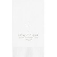 Religious Guest Towel - Embossed