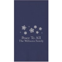 Yuletide Guest Towel - Foil-Pressed