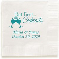 First Comes Love Napkin - Foil-Pressed