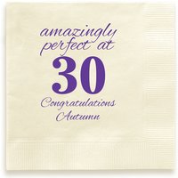 Birthday Perfect Napkin - Foil-Pressed