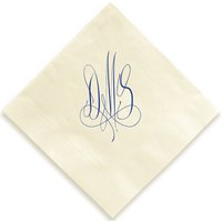 Roberta Monogram Napkin - Foil-Pressed