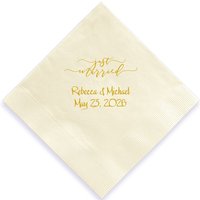 Just Married Napkin - Printed