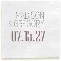 Soho Wedding Napkin - Printed