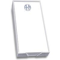 Delavan Monogram Mini List - White with holder