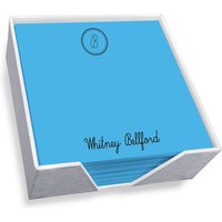 Crest Memo Square - Carnival with holder