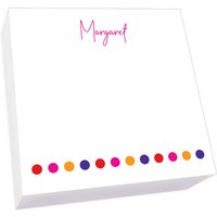 Polka Dots Memo Square - White Refill