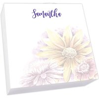 Watercolor Sunflowers Memo Square - White Refill