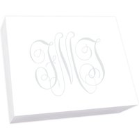 Henley Watercolor Monogram Super Slab - White