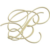 Flourish Initial Wall Sign
