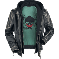 Suicide Squad - DC Comics Lederjacke - The Joker - S bis 3XL - für Männer - Größe XL - schwarz  - EMP exklusives Merchandise! Suicide Squad - DC Comics Lederjacke - The Joker - S bis 3XL - für Männer - Größe XL - schwarz  - EMP exklusives Merchandise!