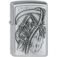 Briquet de ZIPPO - La malédiction du faucheur - pour Indifférent - couleur argent