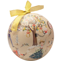 12 Days Chocolate Chip Biscuit Bauble Tin 200g