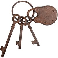Cast Iron Keys with Padlock