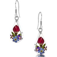 Mixed Flower Teardrop Earrings Mixed Flower Teardrop Earrings