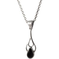 English Heritage Shop Enjoy 20% Discount on Whitby Jet and Silver Teardrop Pendant