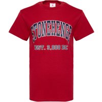 Stonehenge Est. 3000 BC Red T-Shirt