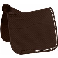 Equinate Lammfell Schabracke Star mit Strasssteinen Warmblut Dressur Braun Equinate Lammfell Schabracke Star mit Strasssteinen Warmblut Dressur Braun
