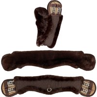 Equinate Mondgurt anatomisch mit synthetischem Lammfell 70cm Braun Equinate Mondgurt anatomisch mit synthetischem Lammfell 70cm Braun