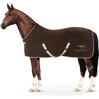Equinate Abschwitzdecke Nevada aus Fleece mit Widerristpolster und Kreuzbegurtung 165cm Braun Equinate Abschwitzdecke Nevada aus Fleece mit Widerristpolster und Kreuzbegurtung 165cm Braun