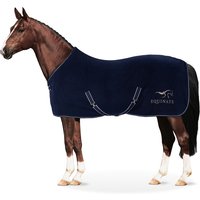 Equinate Abschwitzdecke Nevada aus Fleece mit Widerristpolster und Kreuzbegurtung 165cm Navy Equinate Abschwitzdecke Nevada aus Fleece mit Widerristpolster und Kreuzbegurtung 165cm Navy