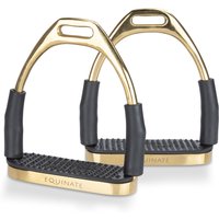 Equinate Sicherheitssteigbügel Fremont 10cm Gold Equinate Sicherheitssteigbügel Fremont 10cm Gold