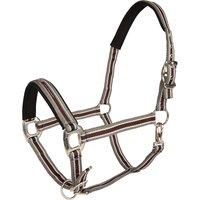 Equinate Halfter Oakley doppelt verstellbar mit Polsterung Warmblut Silber-Weinrot Equinate Halfter Oakley doppelt verstellbar mit Polsterung Warmblut Silber-Weinrot