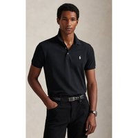 Polo Ralph Lauren para homem. 710941439040 Polo em piqué elástico Custom Slim Fit preto (M), Casual, Algodão, Manga curta