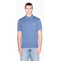 A|X Armani Exchange para homem. XM001287AF17321U9302 Polo Basic azul (L), Casual, Algodão, Manga curta