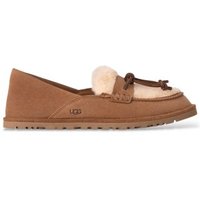 UGG para mulher. 1182151 Mocassins de Pele Zora Loafer castanho (38), Couro, Marrom, Plano, Nenhum, Casual