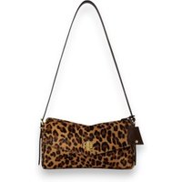 Lauren Ralph Lauren para mulher. 431P18396001 Bolsa Farrah média com estampa animal print (OSFA), Casual, Pele